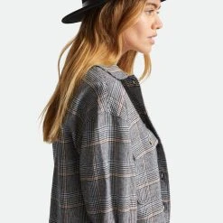 Brixton Messer Fedora Black Wool Felt Hat