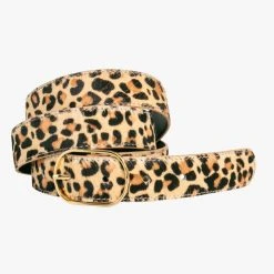 Loop Leather Accessories Felicia Leopard Leather Belt