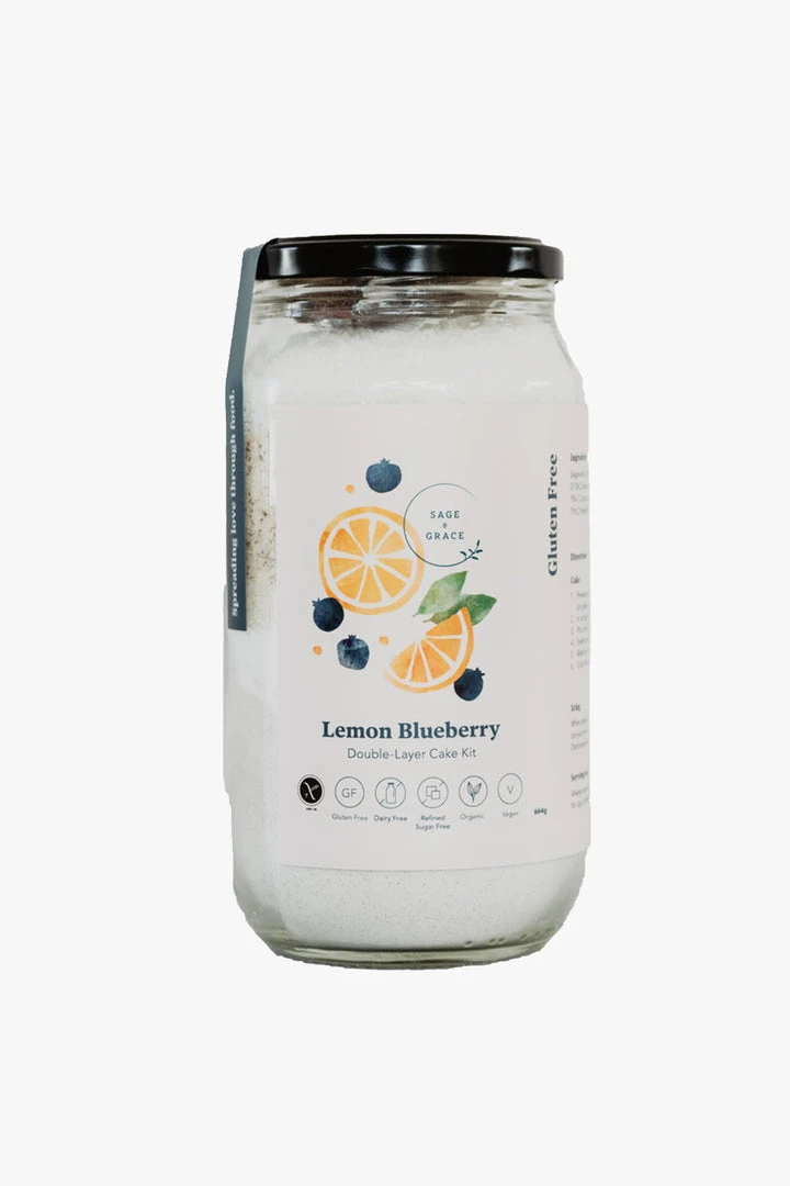 Sage + Grace Lemon Blueberry Cake Making Kit 3 Sage + Grace Lemon Blueberry Cake Making Kit