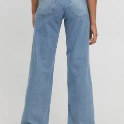 Pulz Jeans Fashion Emma Light Blue Highwaist Wide Leg Denim Jean