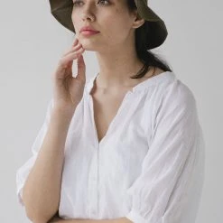 Sophie Love Linen Bucket Hat Khaki Accessories