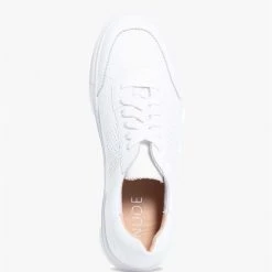 Nude Makenzie White White Leather Sneakers