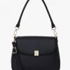 Saben Accessories Malloy Black Leather Shoulder Bag