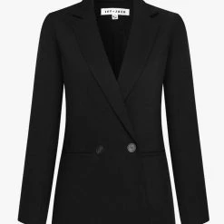 Ivy + Jack Mason Black Twill Boyfriend Blazer Fashion