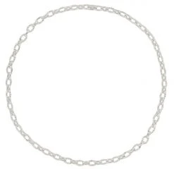 Brie Leon Accessories Mini Link Silver Chain Necklace 43cm