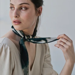 Sophie Mirage Teal Mini 100% Recycled Polyester Scarf