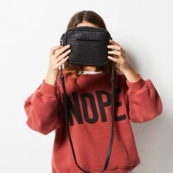 Status Anxiety Accessories Cult Crossbody With Chain Black Bubble Bag