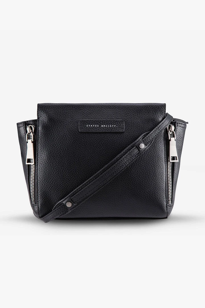 Status Anxiety The Ascendants Black Shoulder Bag With Chunky Zips Accessories 3 Status Anxiety The Ascendants Black Shoulder Bag With Chunky Zips Accessories