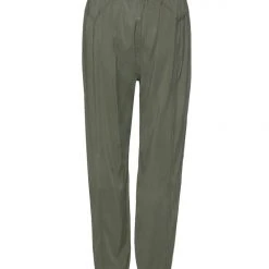 Among The Brave New Warrior Khaki Relaxed Drapey Drawstring Stretch Cuff Pant Fashion