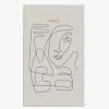 Papier HQ Abstract Face White Notebook Gifts For Her