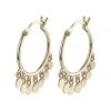 Pilgrim Panna Gold Multi Mini Charm Hoop Earrings