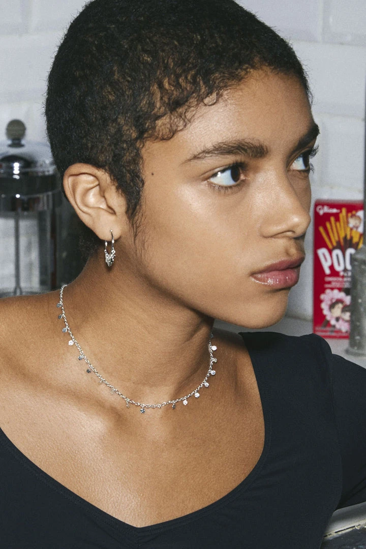 Pilgrim Accessories Panna Silver Charm Hoop Earrings 4 Pilgrim Accessories Panna Silver Charm Hoop Earrings