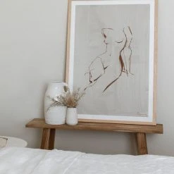 Papier HQ Living & Decor Figure Tan Natural Frame A1 Print