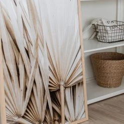 Papier HQ Dried Palm Leaves Natural Print Natural Frame A1 Print Living & Decor