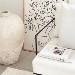 Papier HQ Gucci Flowers Black White Frame A2 Print Living & Decor