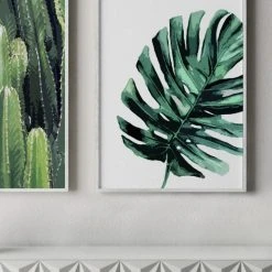 Papier HQ White Palm White Framed A2 Print