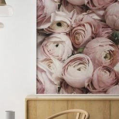 Papier HQ Pink Pretty Petal White Framed A2 Print Living & Decor