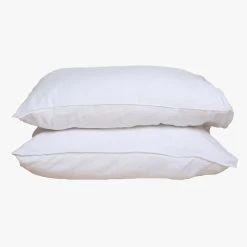 Home Lab Cushion, Throws & Linen 100% French Linen Pillowcase Pair White