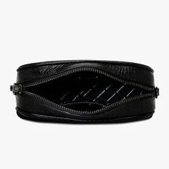 Status Anxiety Accessories Plunder Black Croc Cross Body Bag