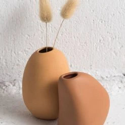 NED Collections Harmie Pod Brown Vase Small 10x9cm Living & Decor