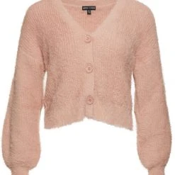 Among The Brave Fashion Tender Toffee Eyelash Yarn Blouson Sleeve Knit Cardigan 10 Among The Brave Fashion Tender Toffee Eyelash Yarn Blouson Sleeve Knit Cardigan