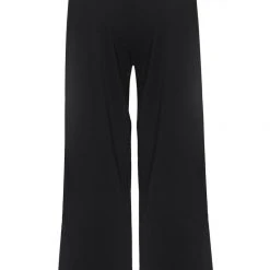 Among The Brave Best Life Black Soft Crepe Wide Leg Pant Fashion