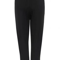 Among The Brave Essential Black Tapered Viscose Boyfriend Cuffed Pant Fashion