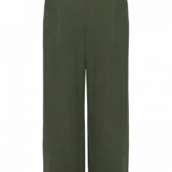 Among The Brave Effortless Khaki Viscose Deep Band Wide Leg Pant Fashion 12 Among The Brave Effortless Khaki Viscose Deep Band Wide Leg Pant Fashion