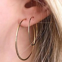 Pilgrim Raquel 36mm Gold Hoop Earring Accessories