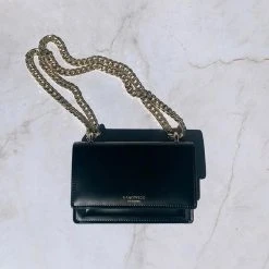 Nakedvice The Regis Gold Chain Side Bag Black