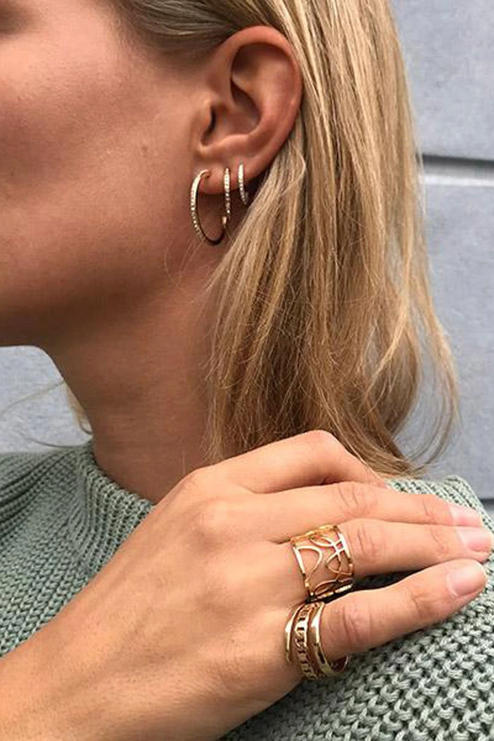 Pilgrim Accessories Roberta Pi Silver Plated Crystal 12mm Earrings 4 Pilgrim Accessories Roberta Pi Silver Plated Crystal 12mm Earrings