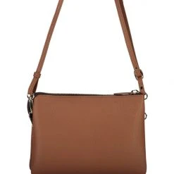 Saben Accessories Tilly Multi Pocket Tan Leather Crossbody Clutch