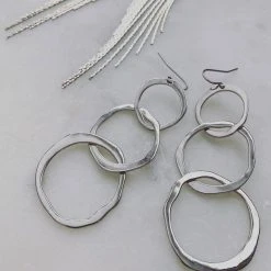 Flo Gives Back 15% To Women In Need Accessories Waterfall Chain Rhodium Earrings 9 Flo Gives Back 15% To Women In Need Accessories Waterfall Chain Rhodium Earrings