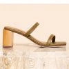 James Smith Sirenuese Olive Green Sandal Wooden Heel 1 James Smith Sirenuese Olive Green Sandal Wooden Heel