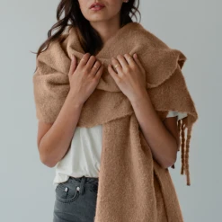 Sophie So Snug Desert Beige 50% Recycled Polyester 50% Polyester Scarf