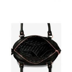 Status Anxiety Accessories Force Of Being Black Bubble Leather Handbag