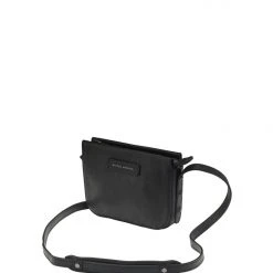 Status Anxiety Accessories In Her Command Curved Base Black Cross Body Bag With Stud Detail
