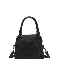 Status Anxiety Last Mountains Top Handle Black Bubble Shoulder Bag