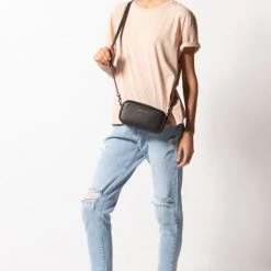 Status Anxiety New Normal Black Matt Mini Cross Body With Chain Accessories