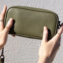 Status Anxiety New Normal Khaki Cross Body With Chain Accessories