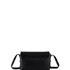 Status Anxiety Succumb Shoulder Bag Black Fold Over Side Studs
