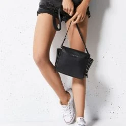 Status Anxiety The Ascendants Black Shoulder Bag With Chunky Zips Accessories 13 Status Anxiety The Ascendants Black Shoulder Bag With Chunky Zips Accessories