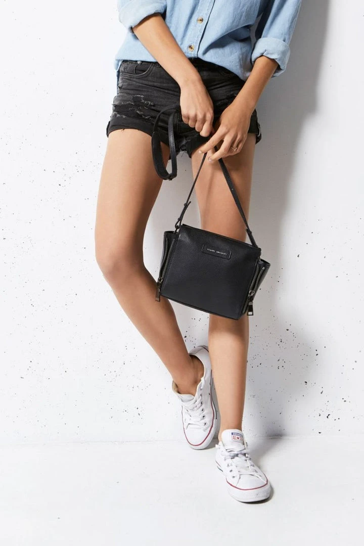 Status Anxiety The Ascendants Black Shoulder Bag With Chunky Zips Accessories 8 Status Anxiety The Ascendants Black Shoulder Bag With Chunky Zips Accessories