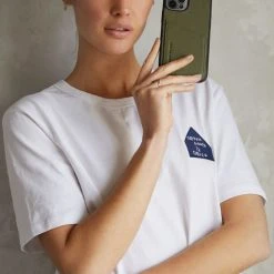 Status Anxiety Accessories Who's Who Leather Phone Case Khaki