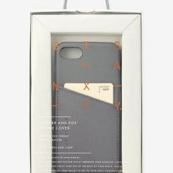 Status Anxiety Hunter + Fox Leather Light Grey Iphone 11 Pro Case