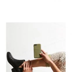 Status Anxiety Hunter + Fox Leather Khaki Iphone Plus