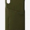 Status Anxiety Accessories Hunter + Fox Leather Khaki Iphone Case X/XS