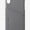 Status Anxiety Hunter + Fox Leather Light Grey Iphone Case X/XS