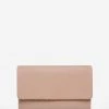 Status Anxiety Audrey Foldover Dusty Pink Pebble Leather Wallet