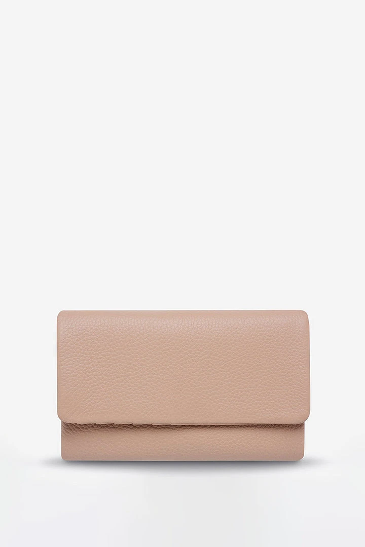 Status Anxiety Audrey Foldover Dusty Pink Pebble Leather Wallet 3 Status Anxiety Audrey Foldover Dusty Pink Pebble Leather Wallet